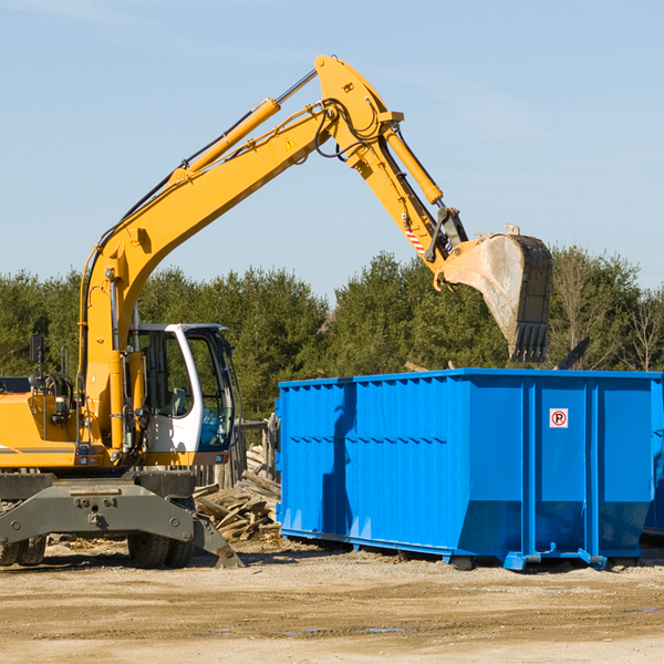 what size residential dumpster rentals are available in Wayne County NY